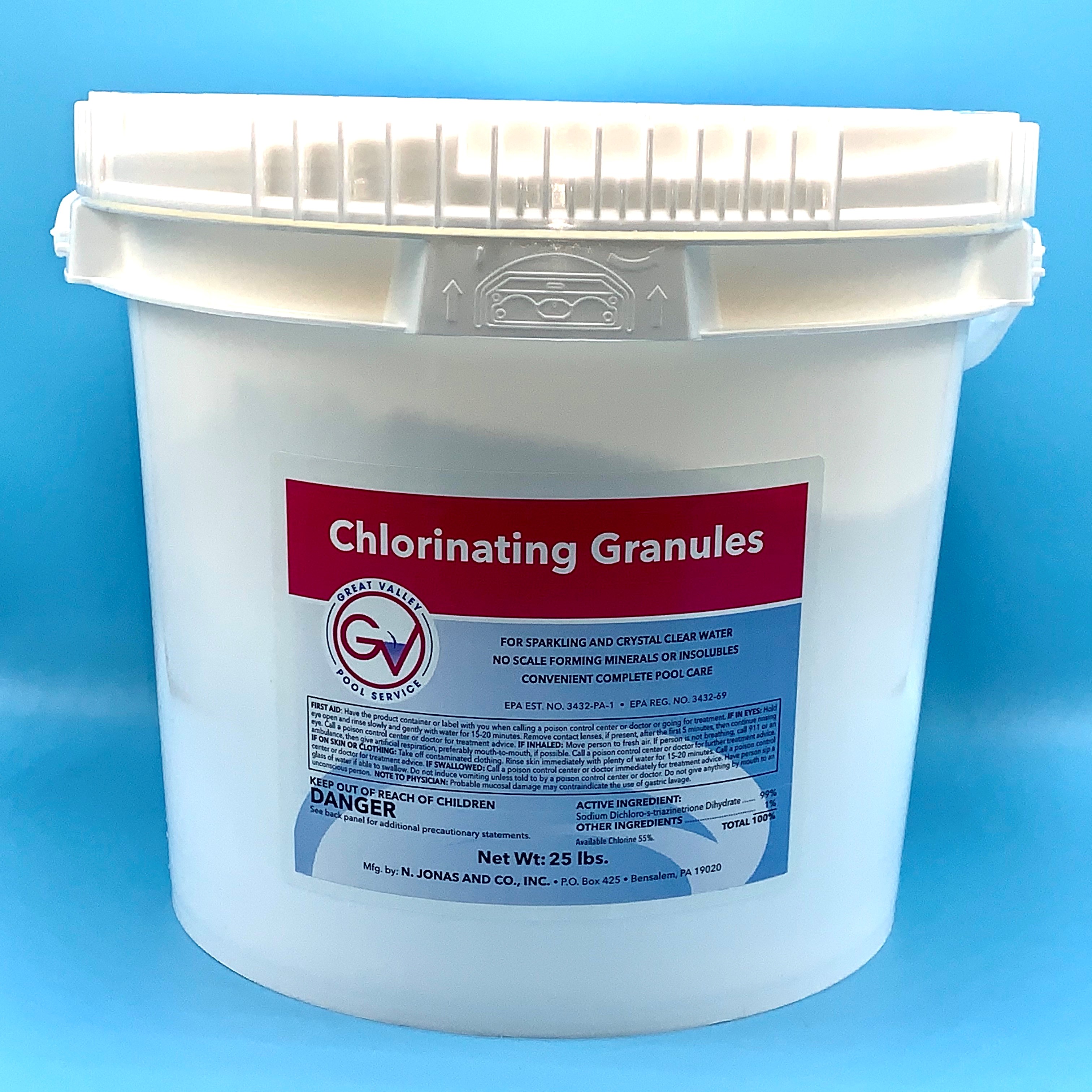 GRANULAR CHLORINE 25 LB CHLORINATING GRANULES